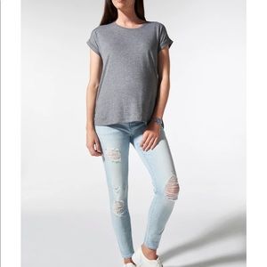 Blanqi Distressed Maternity Skinny Jeans